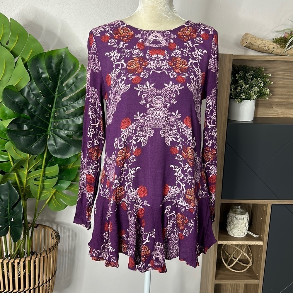 free people • floral tunic top